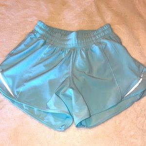 Icing blue lulu shorts! Size 2
